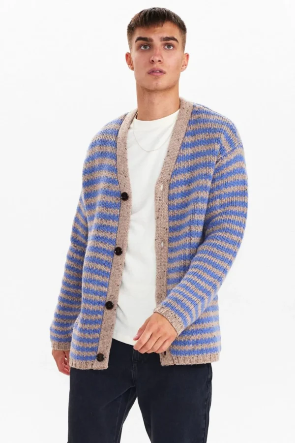 Mand Anerkjendt Akkarl Patent Cardi Knit - Incense