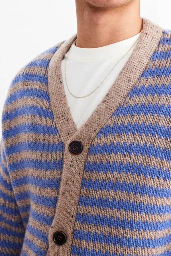 Mand Anerkjendt Akkarl Patent Cardi Knit - Incense