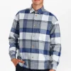 Mand Anerkjendt Akkarsten Checked Shirt - Cornet Blue