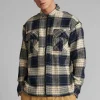 Mand Anerkjendt Akkarsten Heavy Check Overshirt - Sky Captain