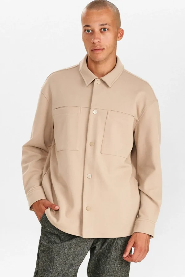 Mand Anerkjendt Akkarsten Jeresy Overshirt - Cobblestone