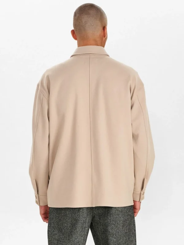 Mand Anerkjendt Akkarsten Jeresy Overshirt - Cobblestone