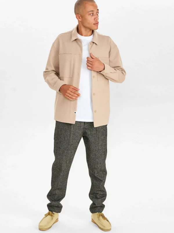 Mand Anerkjendt Akkarsten Jeresy Overshirt - Cobblestone