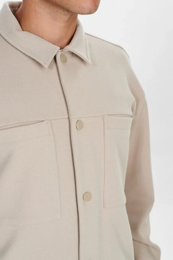 Mand Anerkjendt Akkarsten Jeresy Overshirt - Cobblestone