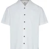 Mand Anerkjendt Akkarsten S/S Seersucker Shirt - Tofu