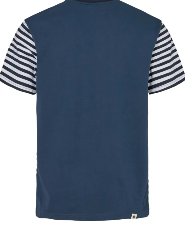 Mand Anerkjendt Akkikki Block Tee - Dress Blues