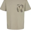 Mand Anerkjendt Akkikki Camoupocket Tee - Silver Sage