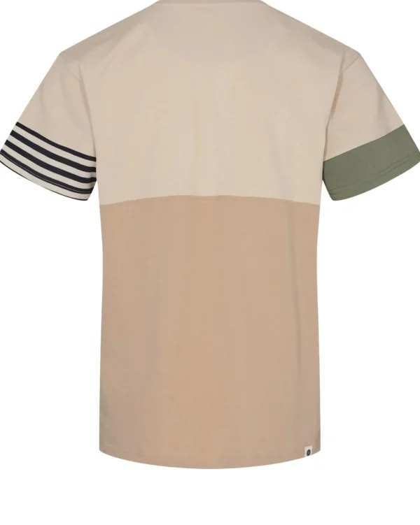 Mand Anerkjendt Akkikki Cb Stripe Tee - Brown Rice