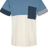 Mand Anerkjendt Akkikki Cb Stripe Tee - Cornet Blue