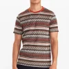 Mand Anerkjendt Akkikki Jacquard Tee - Cinnamon Stick