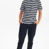 Mand Anerkjendt Akkikki Noos Stripe Tee - Caviar