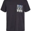 Mand Anerkjendt Akkikki Print Pocket Tee - Dark Navy