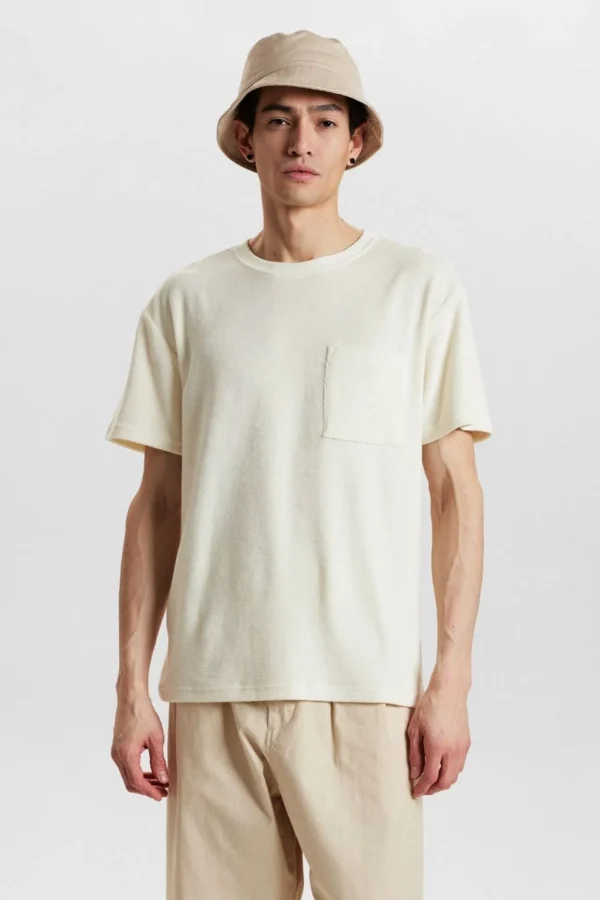 Mand Anerkjendt Akkikki S/S Frotte Tee - Tofu