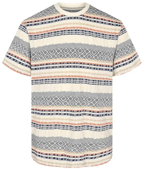 Mand Anerkjendt Akkikki S/S Jacquard Tee - Tofu