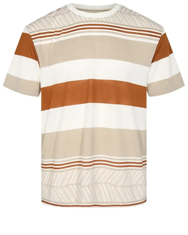 Mand Anerkjendt Akkikki S/S Jacquard Tee - Wood Thrush