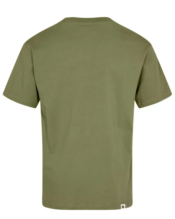 Mand Anerkjendt Akkikki S/S Logo Tee Noos - Olivine