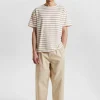 Mand Anerkjendt Akkikki S/S Structure Stripe - Incense