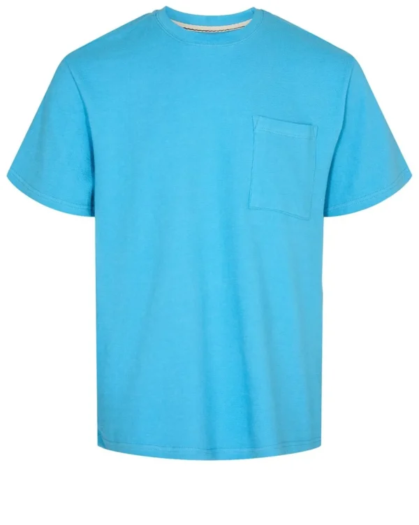 Mand Anerkjendt Akkikki S/S Strucute Pocket Tee - Bonnie Blue