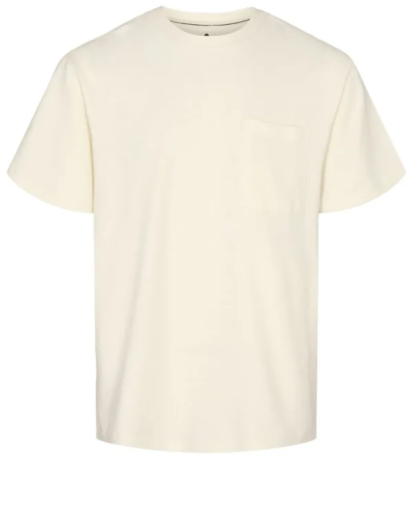 Mand Anerkjendt Akkikki S/S Strucute Pocket Tee - Tofu