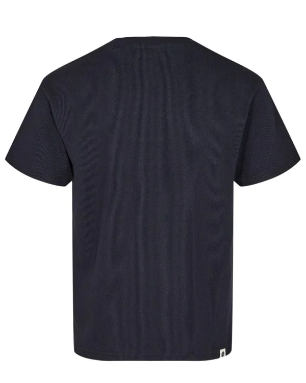 Mand Anerkjendt Akkikki S/S Waffle Tee - Dark Navy