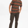 Mand Anerkjendt Akkikki Stripe 2 Tee - Forest Night