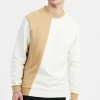 Mand Anerkjendt Akklaus Colorblock Sweat - Tofu