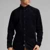 Mand Anerkjendt Akkonrad Cord Shirt - Sky Captain