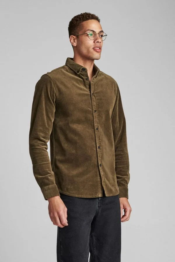 Mand Anerkjendt Akkonrad Corduroy Shirt - Deep Depth