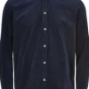 Mand Anerkjendt Akkonrad Corduroy Shirt - Sky Captain