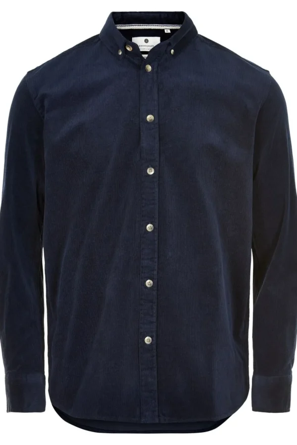 Mand Anerkjendt Akkonrad Corduroy Shirt - Sky Captain