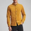 Mand Anerkjendt Akkonrad Corduroy Shirt - Dijon