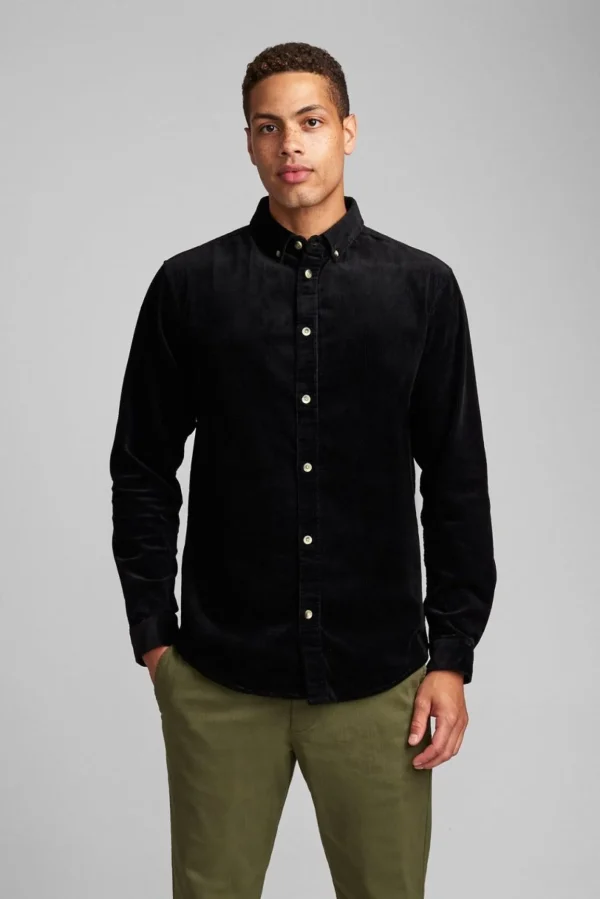 Mand Anerkjendt Akkonrad Corduroy Shirt - Caviar