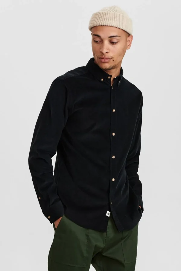 Mand Anerkjendt Akkonrad Corduroy Shirt - Caviar