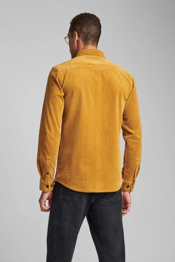 Mand Anerkjendt Akkonrad Corduroy Shirt - Dijon