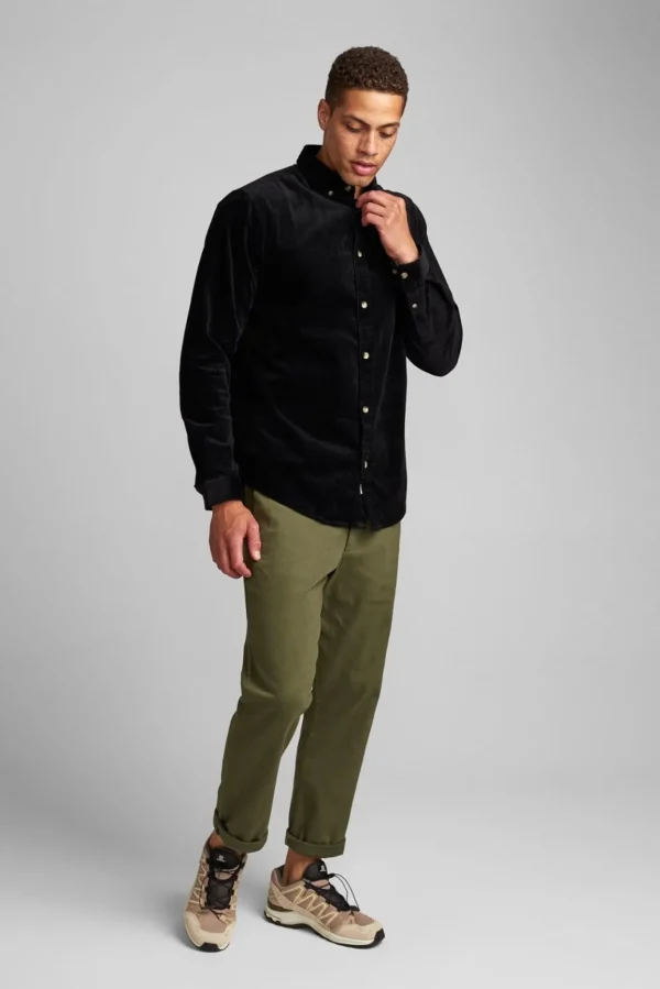 Mand Anerkjendt Akkonrad Corduroy Shirt - Caviar