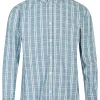 Mand Anerkjendt Akkonrad L/S Check Shirt - Indian Teal