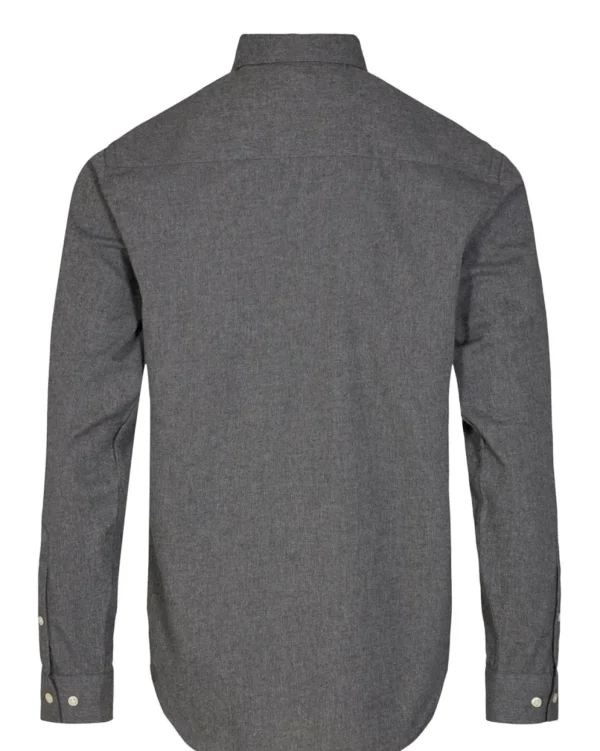 Mand Anerkjendt Akkonrad Melange Shirt - Noos - Granit Grey Mel