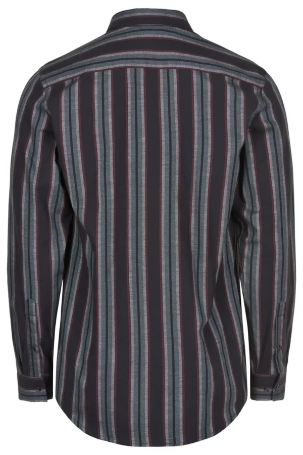 Mand Anerkjendt Akkonrad Stripe Shirt - Sky Captain