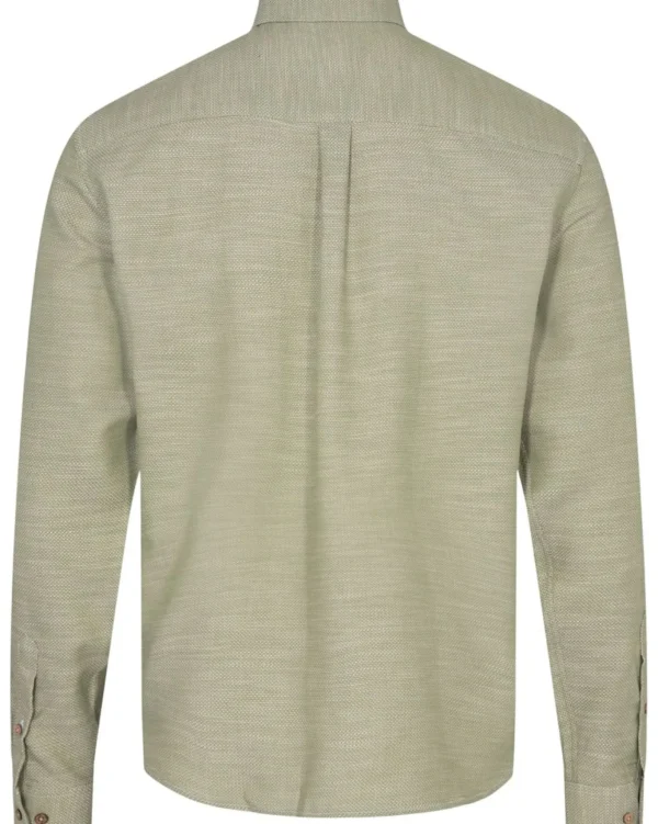 Mand Anerkjendt Akkonrad Structure Shirt - Hunter Green