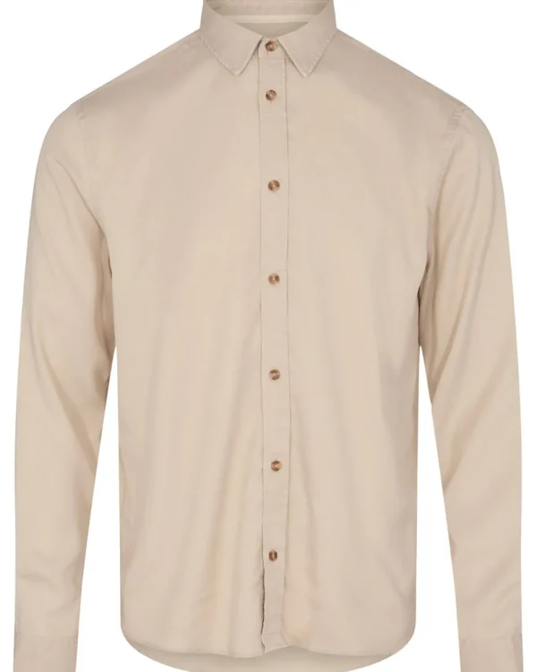 Mand Anerkjendt Akkonrad Tensel Shirt - Brown Rice