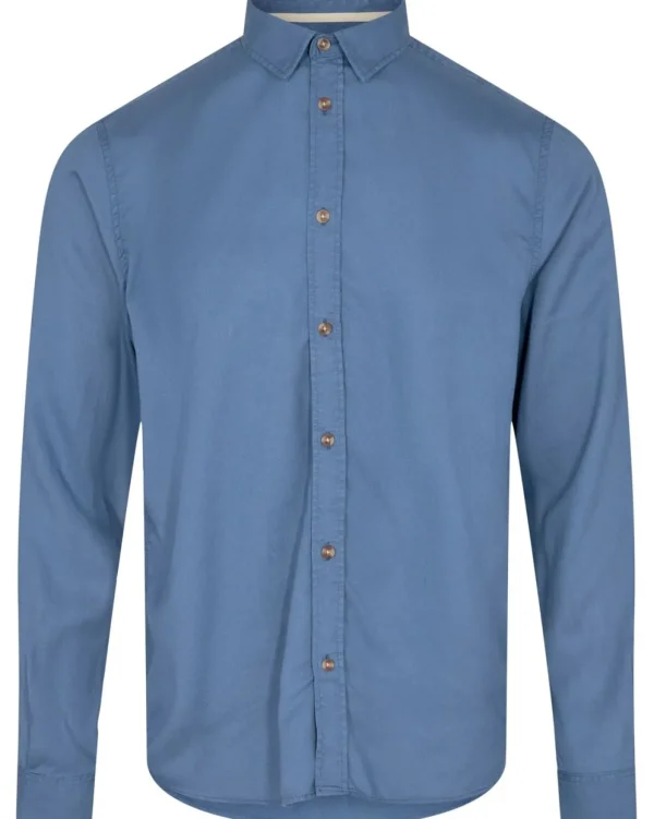 Mand Anerkjendt Akkonrad Tensel Shirt - Cornet Blue