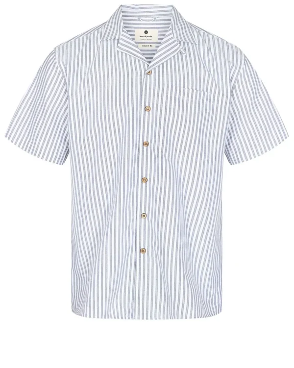 Mand Anerkjendt Akkurt S/S Oxford - Bonnie Blue