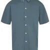 Mand Anerkjendt Akkurt S/S Placket Detail - Indian Teal