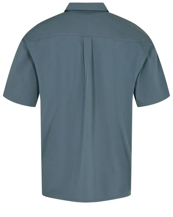 Mand Anerkjendt Akkurt S/S Placket Detail - Indian Teal