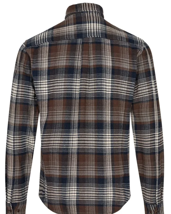 Mand Anerkjendt Akleif Brushed Check - Sky Captain