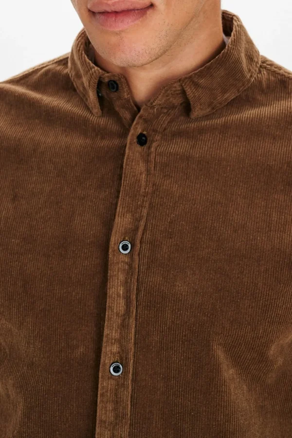 Mand Anerkjendt Akleif Corduroy Shirt - Cub