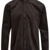 Mand Anerkjendt Akleif Corduroy Shirt - Dark Shadow