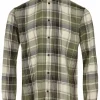 Mand Anerkjendt Akleif Flannel Check Shirt - Olivine