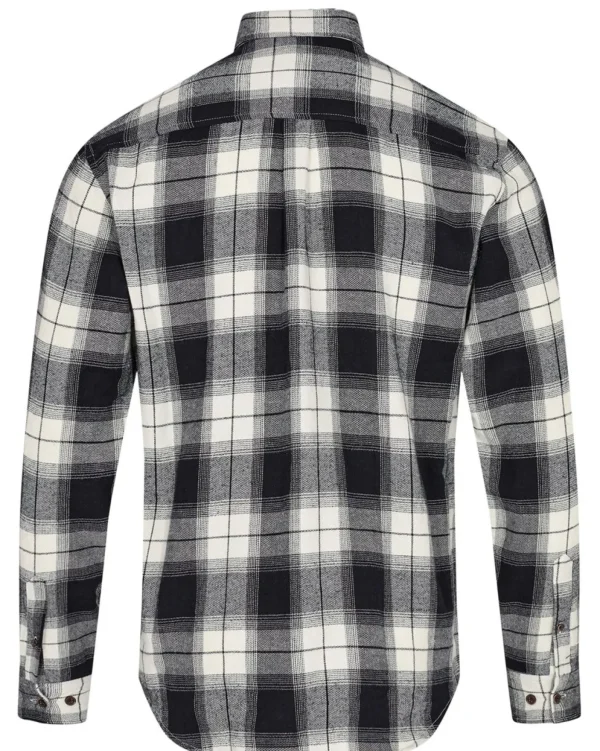 Mand Anerkjendt Akleif Flannel Check Shirt - Caviar