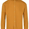 Mand Anerkjendt Akleif L/S Musselin Shirt - Golden Brown